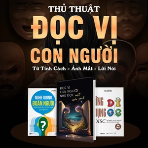Combo 3 Sách Đọc Vị Tính Cách – Giao Tiếp – Tâm Lý: Nghe Giọng Đoán Người + Đọc Vị Con Người + Ứng Dụng DISC