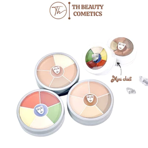 Bảng triệt sắc Kryolan dạng ô nhỏ 6 ô màu tự nhiên che mọi khuyết điểm hũ chiếtst sẽ