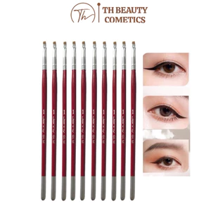 Cọ kẻ mắt eyeliner JENNY cán đỏ loại đầu nhỏ, chuyên kẻ viền mắt siêu sắc nét