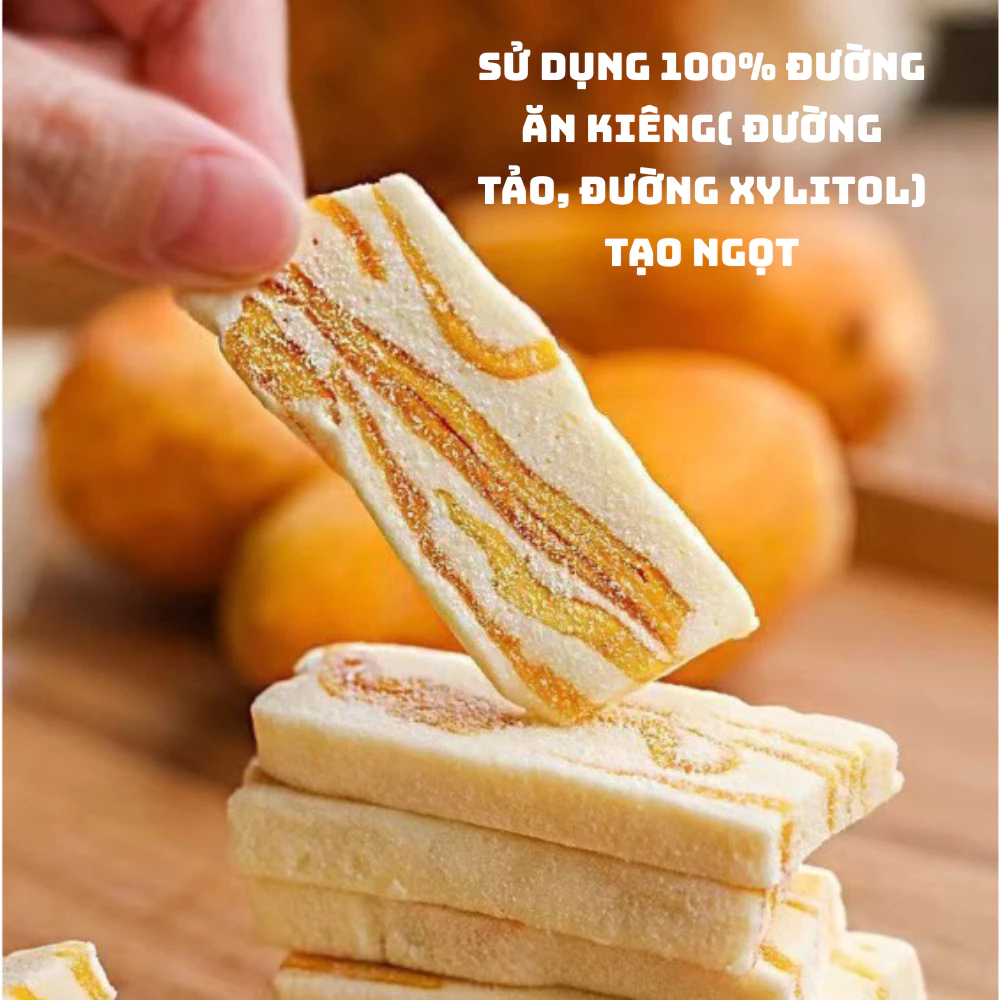 Bánh sữa hoa quả nhiệt đới Baker Baking ít đường, thơm sữa ăn vặt Healthy  Bánh kẹo tết A Leaf Foods