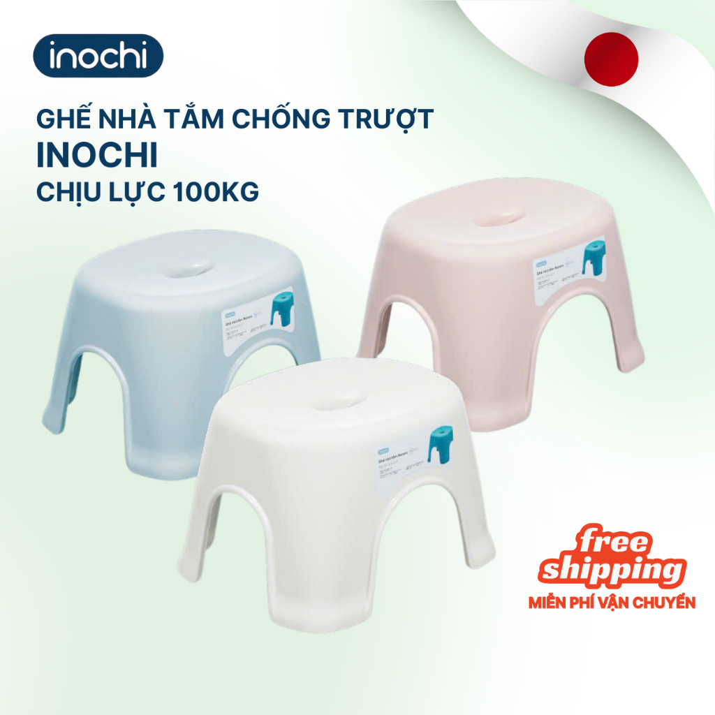 Ghế nhựa thấp Nhà Tắm Notoro INOCHI Dành cho Mẹ Và Bé Nhựa Cao Cấp Chắc Chắn, Phù Hợp Cho Bé