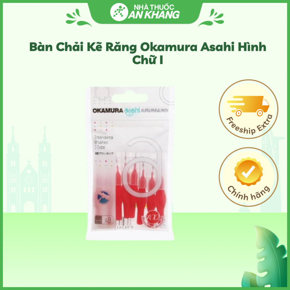 Bàn chải kẽ răng Okamura Asahi hình chữ I