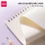 Sổ Phác Thảo A4/8K Giấy Dày 160gsm 120 Trang Deli - Số Vẽ Sketchbook Gáy Lò Xo Bìa Cứng Họa Tiết Cute