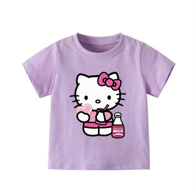 👕 Áo Thun Bé Gái mềm mịn thoáng mát in hình dễ thương 👕 AT274