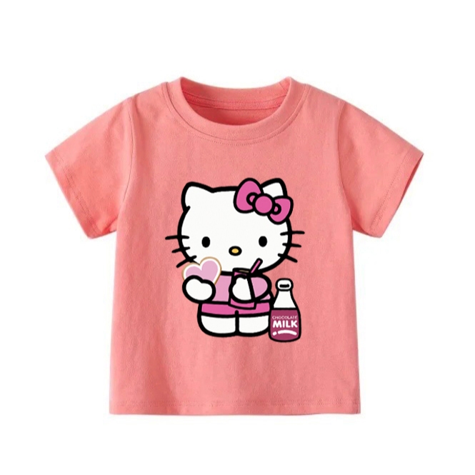 👕 Áo Thun Bé Gái mềm mịn thoáng mát in hình dễ thương 👕 AT274