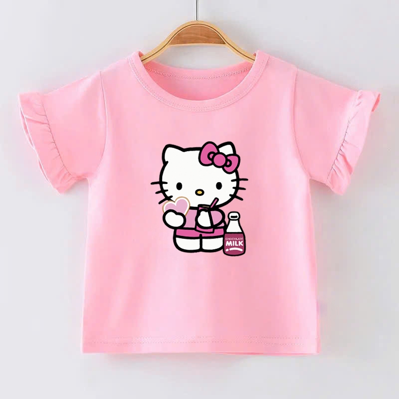 👕 Áo Thun Bé Gái mềm mịn thoáng mát in hình dễ thương 👕 AT274