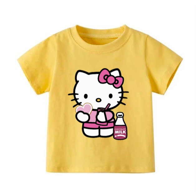 👕 Áo Thun Bé Gái mềm mịn thoáng mát in hình dễ thương 👕 AT274