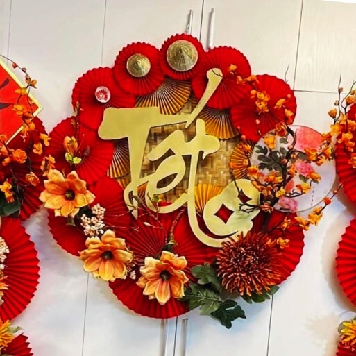 Bộ chữ tết 2026 Siêu Đẹp, treo tường, Dán tường