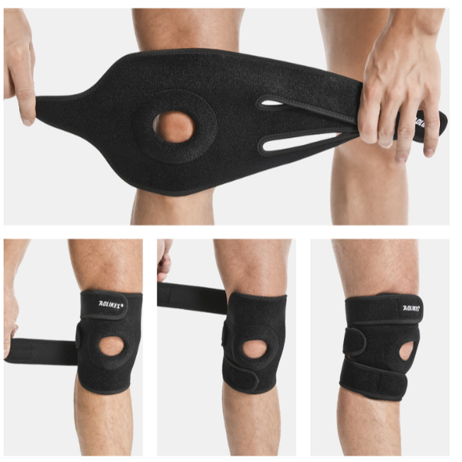 Băng gối thể thao Aolikes  Bó gối bảo vệ khớp gối khi chơi bóng đá,bóng chuyền,chạy bộ M80