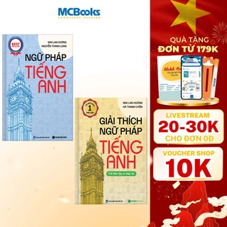 Sách - Combo Ngữ pháp tiếng anh, Giải thích ngữ pháp tiếng anh - Mai Lan Hương (Tái bản 2024)