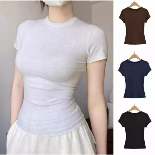 [Peinn] [COTTON MỊN] Áo Nữ Thắt Eo Ôm Body Chất Thun Cotton Co Dãn Mát Mẻ_666