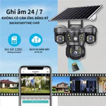 Camera An Ninh Ngoài Trời V380 Pro - 3 Mắt, Pin Dự Phòng & Năng Lượng Mặt Trời, Kết Nối 4G - Hình Ảnh 15MP — ảnh 3