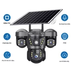 Camera An Ninh Ngoài Trời V380 Pro - 3 Mắt, Pin Dự Phòng & Năng Lượng Mặt Trời, Kết Nối 4G - Hình Ảnh 15MP — ảnh 4