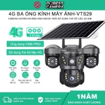 Camera An Ninh Ngoài Trời V380 Pro - 3 Mắt, Pin Dự Phòng & Năng Lượng Mặt Trời, Kết Nối 4G - Hình Ảnh 15MP — ảnh 1