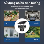 Camera An Ninh Ngoài Trời V380 Pro - 3 Mắt, Pin Dự Phòng & Năng Lượng Mặt Trời, Kết Nối 4G - Hình Ảnh 15MP — ảnh 8