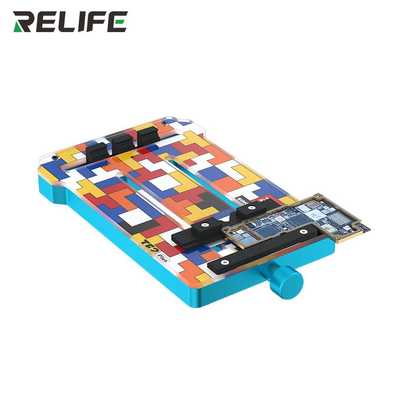 Kẹp giữ main cố định bo mạch RELIFE TF2 PLUS để tháo gỡ, vệ sinh keo, hàn chip CPU, IC