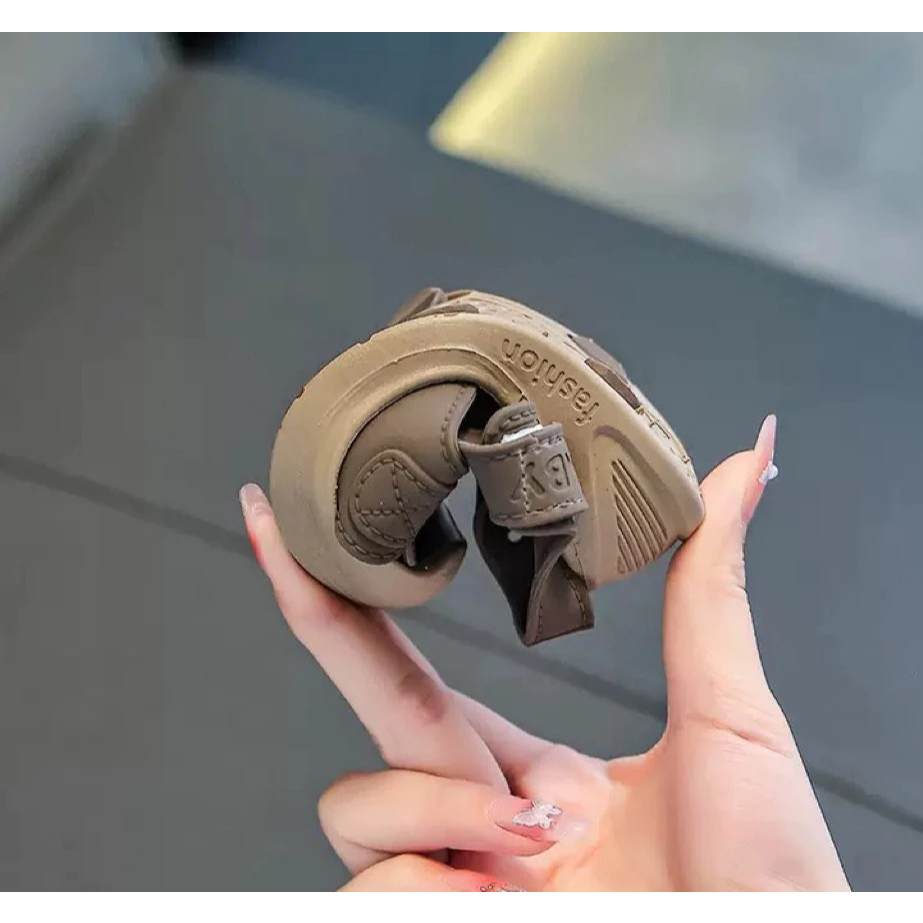 Giày sandal quai chéo thời trang bảo vệ mũi chân cho bé trai mềm êm chân ôm chân
