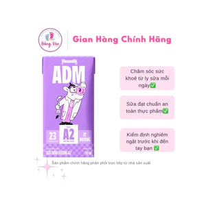 {Chính hãng} Sữa tiệt trùng ADM A2 mới ít đường 1t 48 hộp 110ml-180ml