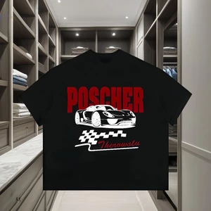 Áo Thun Big Boxy Tay Ngắn Cotton " POSCHER " Thể Thao Unisex Nam Nữ Form Rộng
