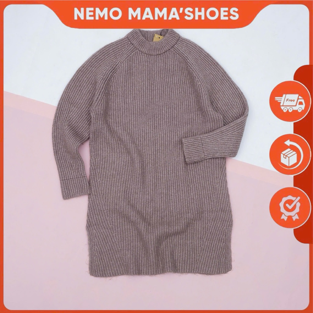 H&M ĐẦM LEN NỮ SUÔNG TAY DÀI (221107169)