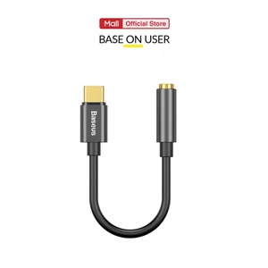 Bộ chuyển đổi từ Type-C Male to 3.5mm Baseus L54 truyền tín hiệu chất lượng cao 24bit/48kHz