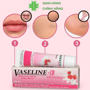 Kem bôi dưỡng ẩm da, môi, gót chân Vaseline Vicogreen (Chai 10g)