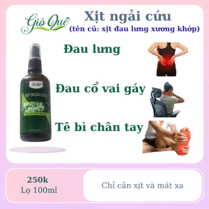 Xịt ngải cứu - Giảm đau lưng - cổ vai gáy