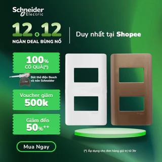 Mặt che cho 2 thiết bị size S dòng Zencelo A - Schneider Electric - A8402S_WE_G19 A8402S_SZ_G19