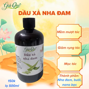 Dầu xả nha đam Gió Quê - Mềm mượt tóc - giảm rụng tóc - lọ 500ml