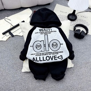 BỘ NỈ BÔNG TÀU ALO CHO BÉ 6-18KG