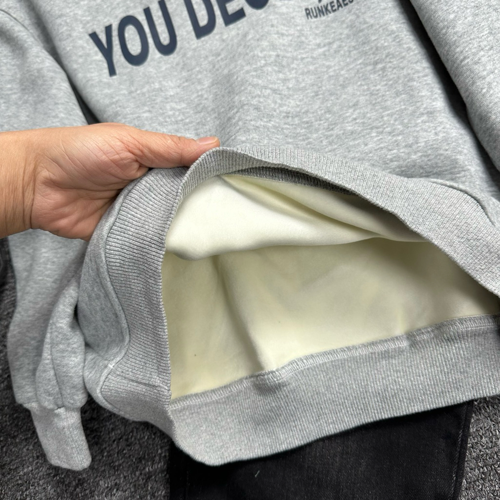 Áo nỉ thu đông LÓT LÔNG NHUNG áo sweater trẻ em 20-60kg áo hàng QC chất đẹp