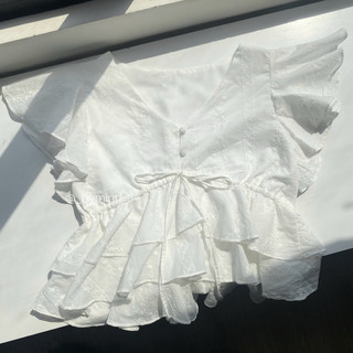 Flora Top | Áo babydoll tay bèo cánh tiên layer dáng rộng | ByMintt