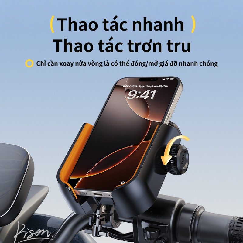 Giá đỡ điện thoại cho xe điện, giá đỡ định vị, giá đỡ điện thoại cho xe giao hàng, xe máy chống rung