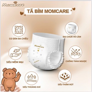Tã bỉm Mom care công nghệ hàn mỏng mềm, thoáng khí cho bé size tù S tới 8xl