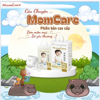 Tã bỉm Mom care công nghệ hàn mỏng mềm, thoáng khí cho bé size tù S tới 8xl