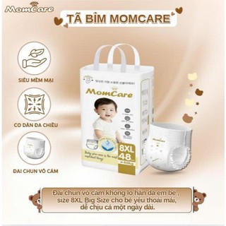 Tã bỉm Mom care công nghệ hàn mỏng mềm, thoáng khí cho bé size tù S tới 8xl
