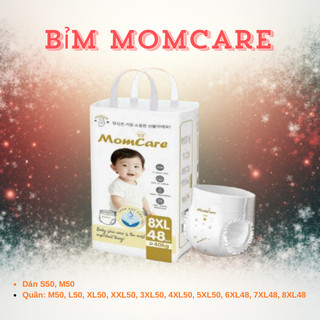 Tã bỉm Mom care công nghệ hàn mỏng mềm, thoáng khí cho bé size tù S tới 8xl