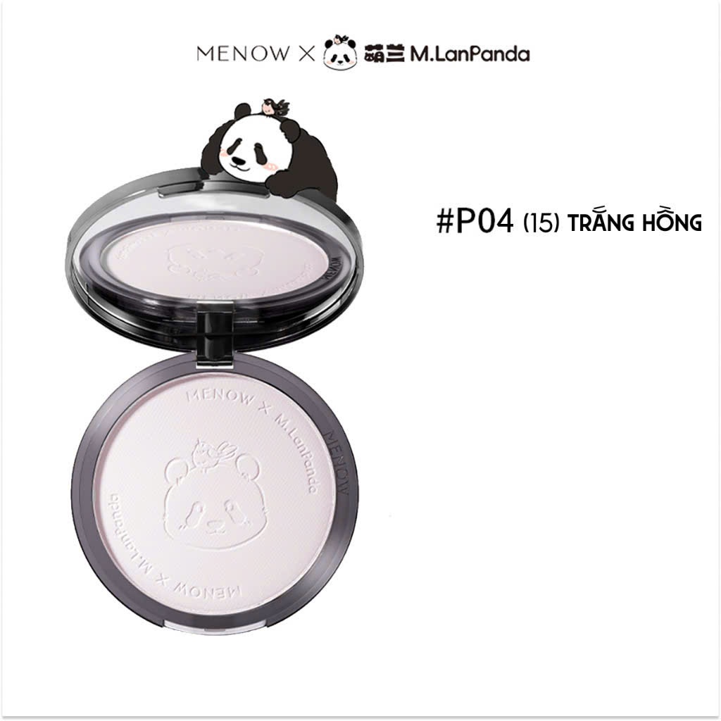 Phấn phủ nén MENOW Menglan Panda kiềm dầu, giữ tone vượt trội 21g | NHÍM HOUSE