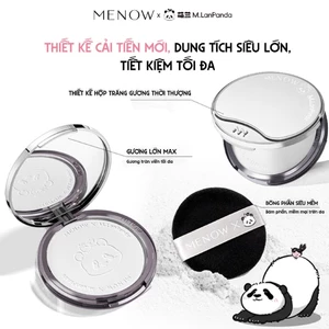 Phấn phủ nén MENOW Menglan Panda kiềm dầu, giữ tone vượt trội 21g | NHÍM HOUSE