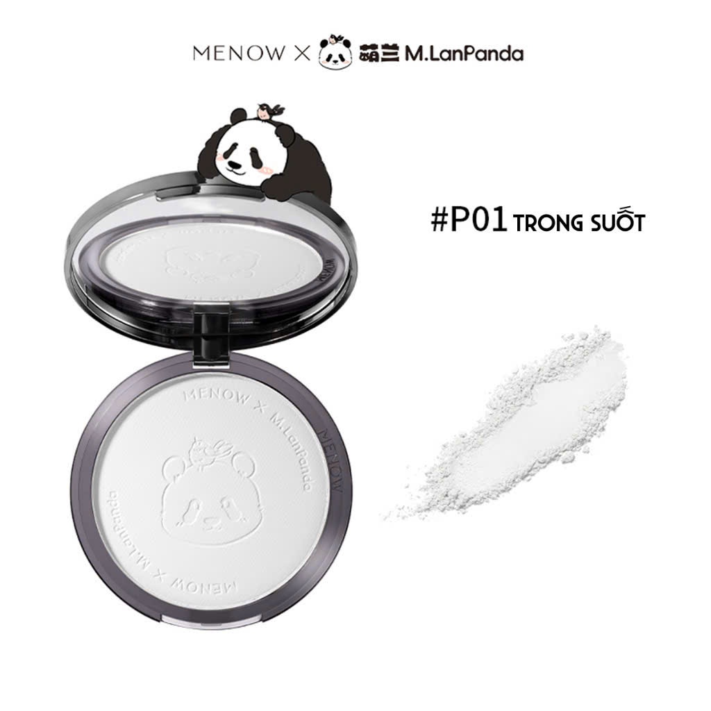 Phấn phủ nén MENOW Menglan Panda kiềm dầu, giữ tone vượt trội 21g | NHÍM HOUSE