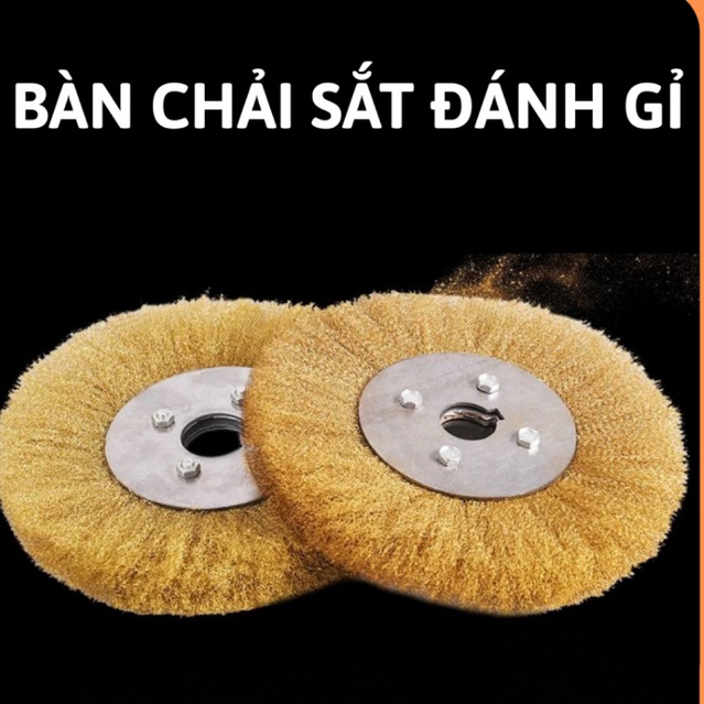 Bàn chải sắt đánh rỉ – Chổi cước đồng lắp máy mài,chổi sắt đồng,bàn chải đồng,chổi đồng đánh rỉ,bàn chải đồng vệ sinh
