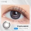 Kính áp tròng khoá ẩm 10H 3 Tháng Màu Xám Khói CARASE, Lens cận TANN GRAY