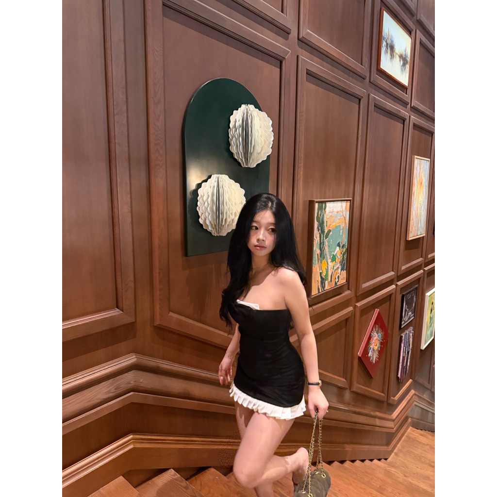 JENNIE - SET áo corset và váy ôm body