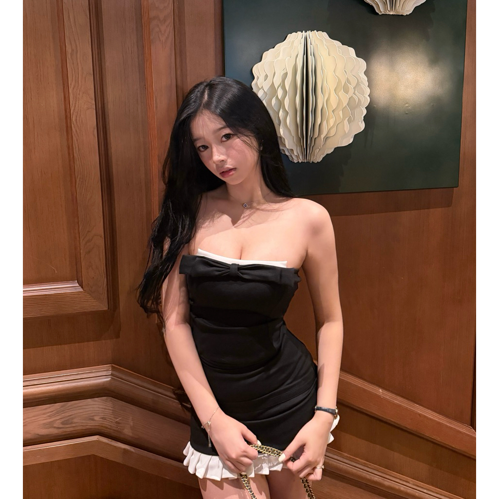 JENNIE - SET áo corset và váy ôm body