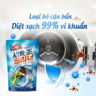Bột Tẩy Vệ Sinh Lồng Máy Giặt Smile Mom 450G | Khử Mùi Diệt Khuẩn Tẩy Cặn Máy Giặt