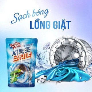 Bột Tẩy Vệ Sinh Lồng Máy Giặt Smile Mom 450G | Khử Mùi Diệt Khuẩn Tẩy Cặn Máy Giặt