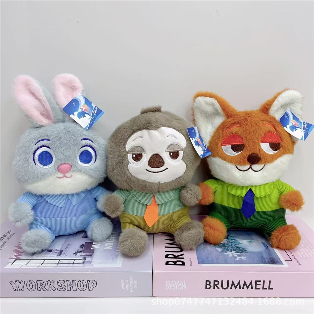 Gấu Bông Nick Judy Nhân Vật Dễ Thương, Gấu Bông Zootopia Thỏ Và Cáo Quà Tặng Cho Bạn Trai,Bạn Gái/Nữ, Cho Bé