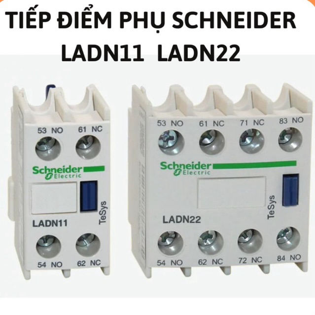 Tiếp điểm phụ Schneider LADN11, LADN22,phụ kiện contactor,module tiếp điểm schneider, ladn schneider, tiếp điểm phụ 1no1