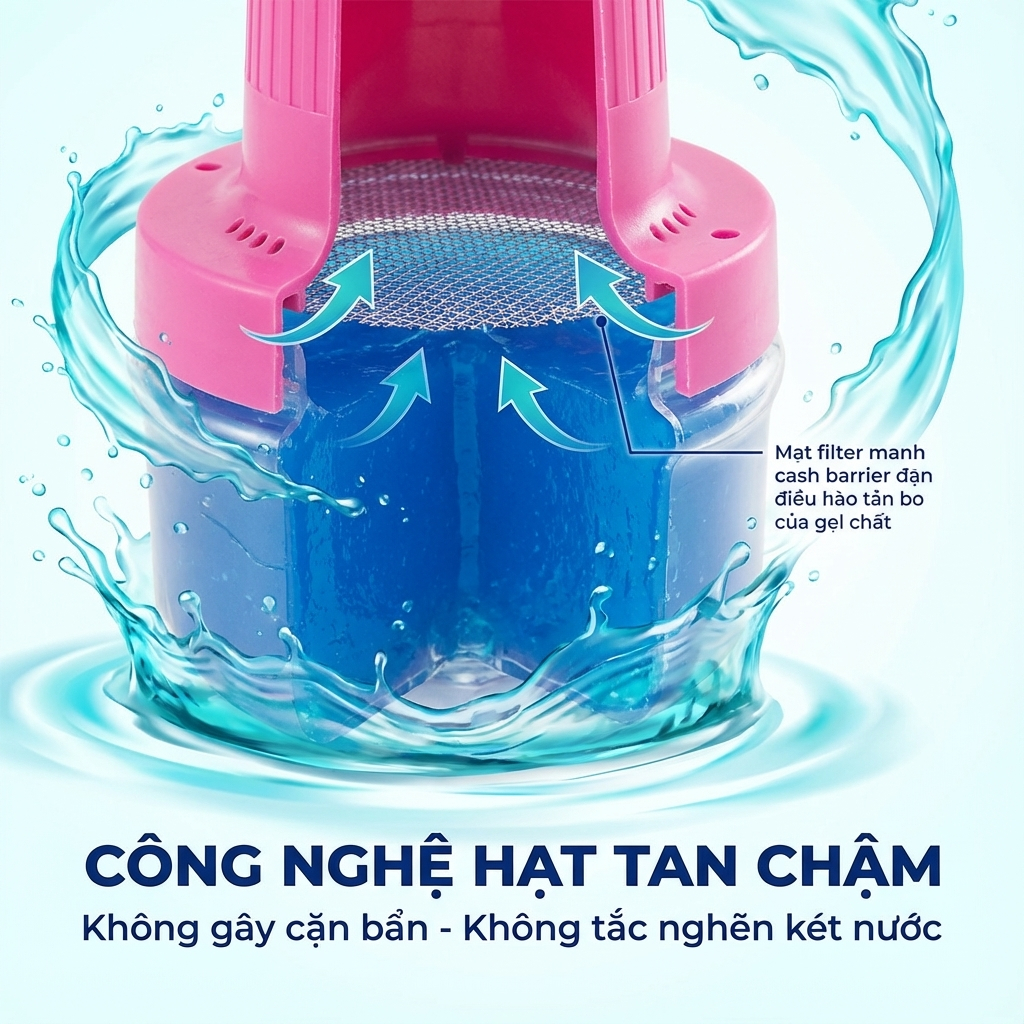 Lọ Thả Bồn Cầu Hàn Quốc Fily 180g, Cốc Tẩy Vệ Sinh Bồn Cầu Đánh Bay Vi Khuẩn Chống Ố Vàng Toilet