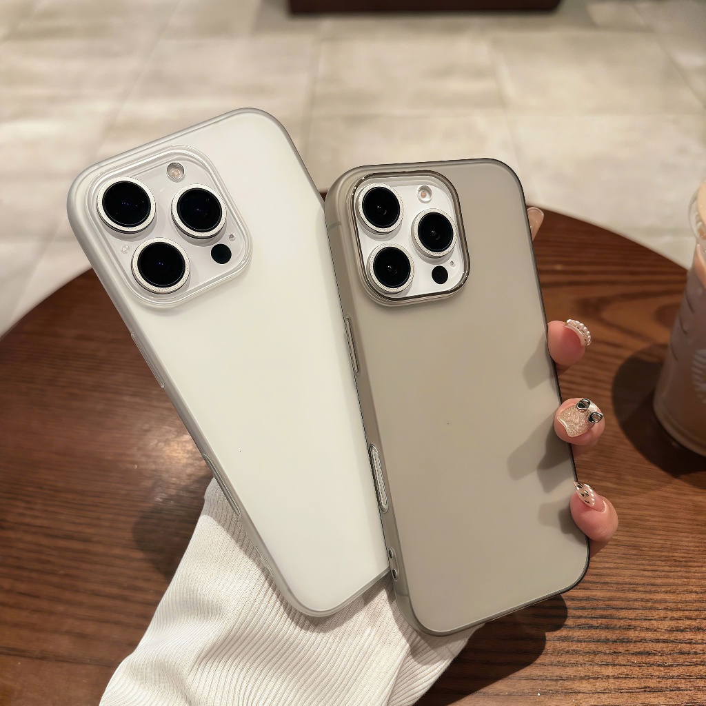 Ốp lưng nhám mềm siêu mỏng chống bám vân tay dành cho iphone 17 16 15 14 13 12 pro promax plus air - N2
